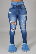 Load image into Gallery viewer, Not So Common Distressed Denim Jeans

